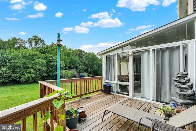 177 Pearce Creek Dr, Earleville, MD 21919 - wooden terrace with a yard