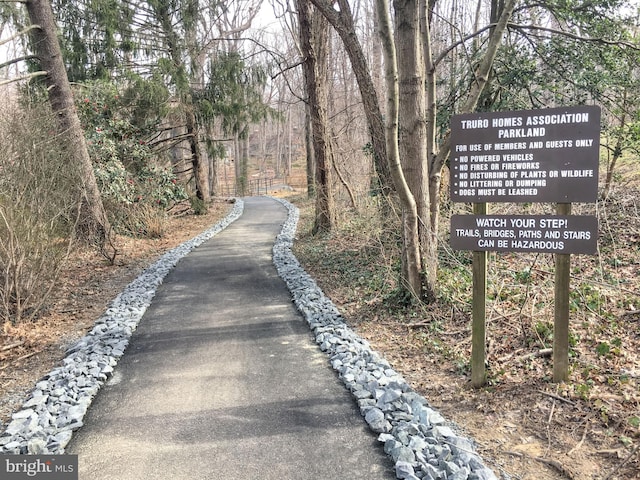 view of road