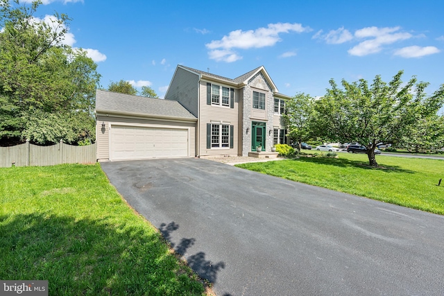 1 Deep Pond Dr, Spring City, PA 19475 - colonial inspired home with an attached garage and asphalt driveway