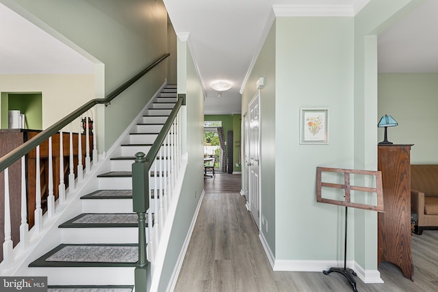1 Deep Pond Dr, Spring City, PA 19475 - stairs featuring wood finished floors and baseboards