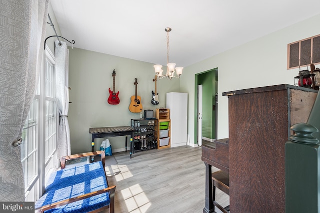 1 Deep Pond Dr, Spring City, PA 19475 - dining room featuring a chandelier, wood finished floors, and baseboards
