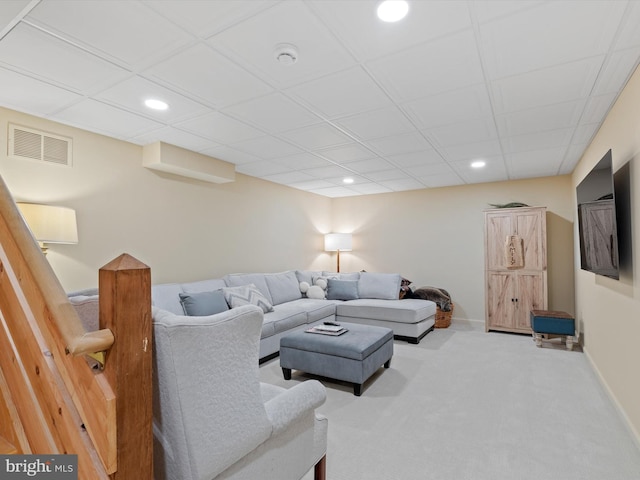 744 Goose Neck Dr, Lititz, PA 17543 - carpeted living area featuring recessed lighting and baseboards
