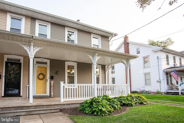 view of front facade with covered porch