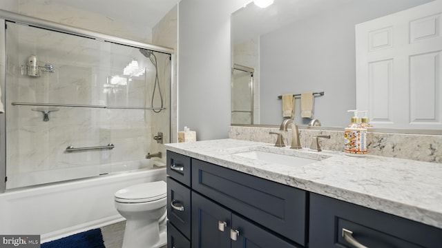 2707 Maynard Rd, Crofton, MD 21114 - full bathroom with toilet, vanity, and enclosed tub / shower combo