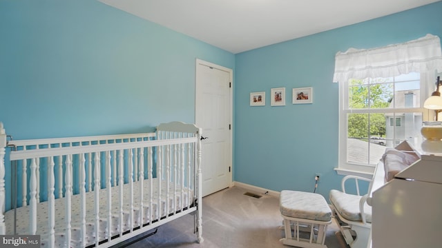 2707 Maynard Rd, Crofton, MD 21114 - bedroom with carpet, baseboards, and a crib