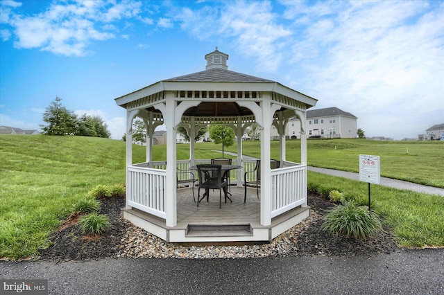 44 Danbury Dr, Mechanicsburg, PA 17050 - wooden terrace with a gazebo and a lawn