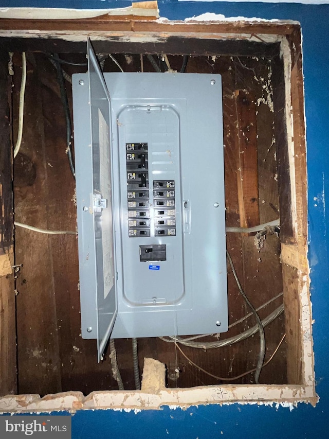 utility room featuring electric panel