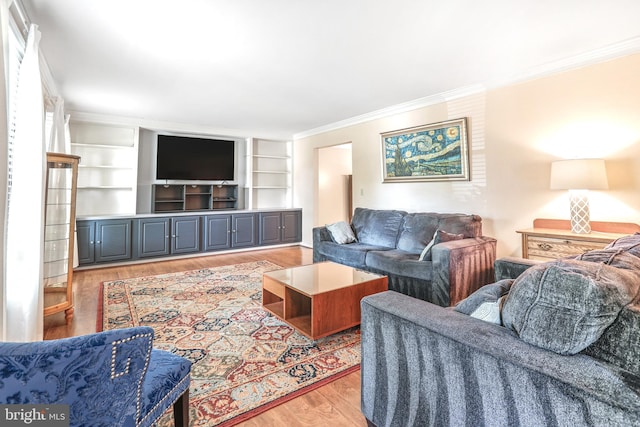 2158 Sebastian Rd, Fredericksburg, VA 22405 - living area with crown molding and wood finished floors