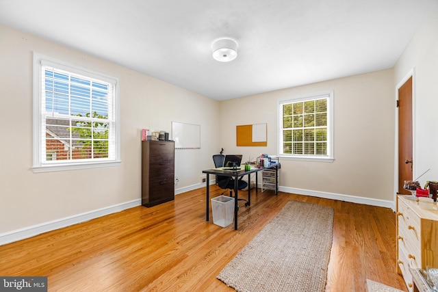 1417 Glendale Rd, Baltimore, MD 21239 - office featuring light wood-type flooring and baseboards