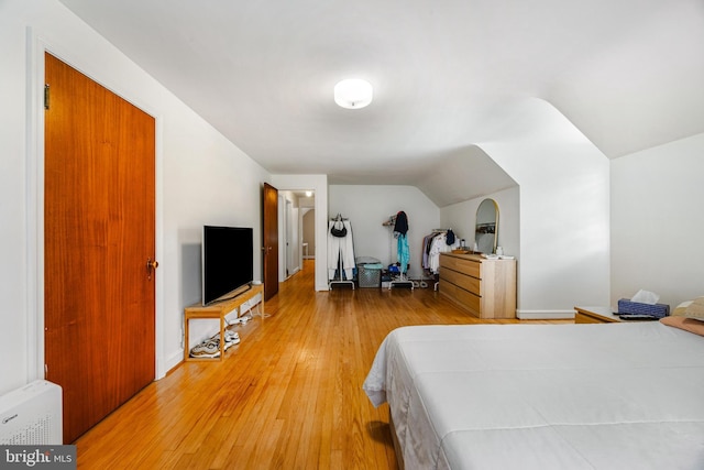 1417 Glendale Rd, Baltimore, MD 21239 - bedroom featuring light wood-style floors and lofted ceiling