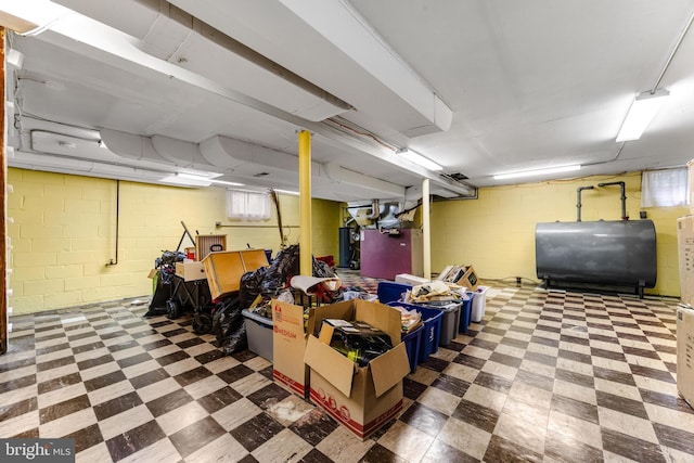 1417 Glendale Rd, Baltimore, MD 21239 - basement featuring heating fuel and tile patterned floors