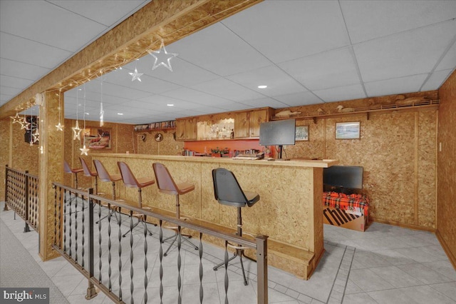 70 Miller Rd, Kutztown, PA 19530 - bar featuring bar, a drop ceiling, and light tile patterned flooring