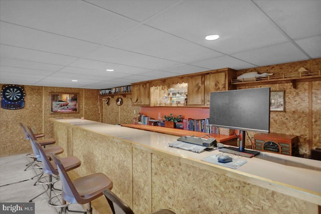 70 Miller Rd, Kutztown, PA 19530 - bar featuring wet bar and a drop ceiling