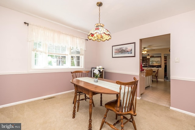 2921 Toll Gate Dr, East Norriton, PA 19403 - dining space with light colored carpet and baseboards
