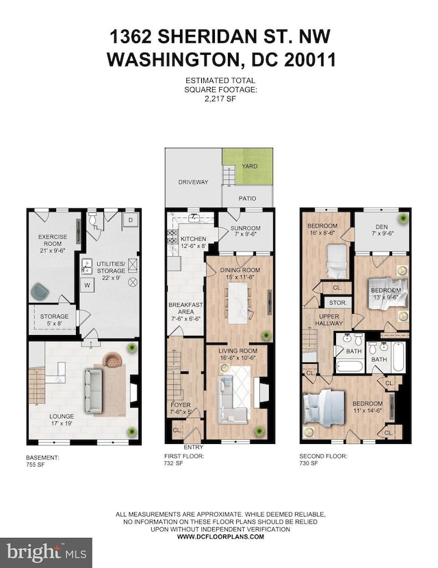 1362 Sheridan St NW, Washington, DC 20011 - view of home floor plan
