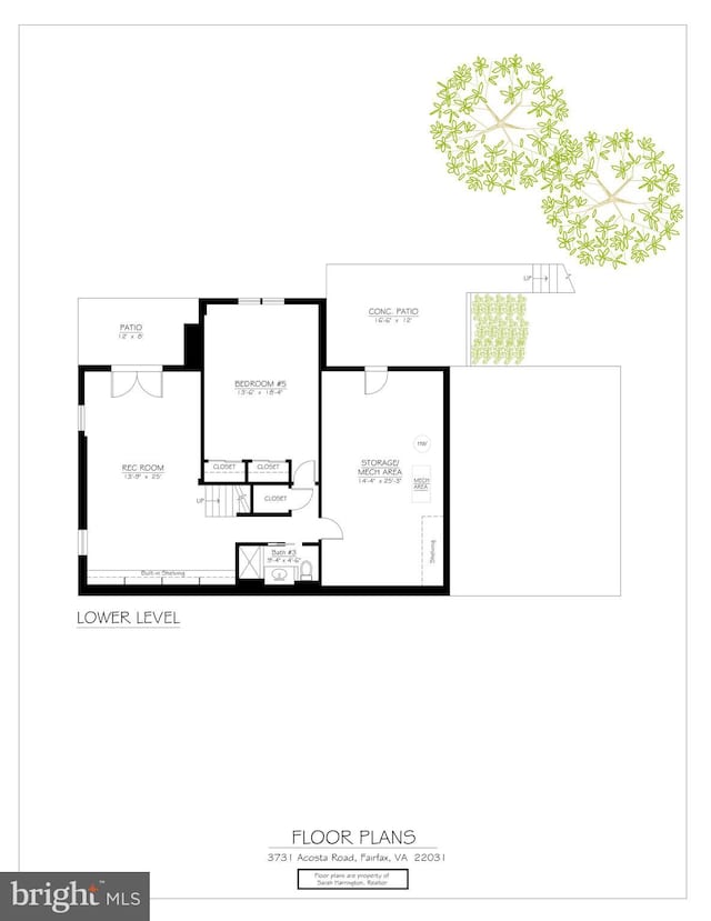 3731 Acosta Rd, Fairfax, VA 22031 - floor plan / room layout