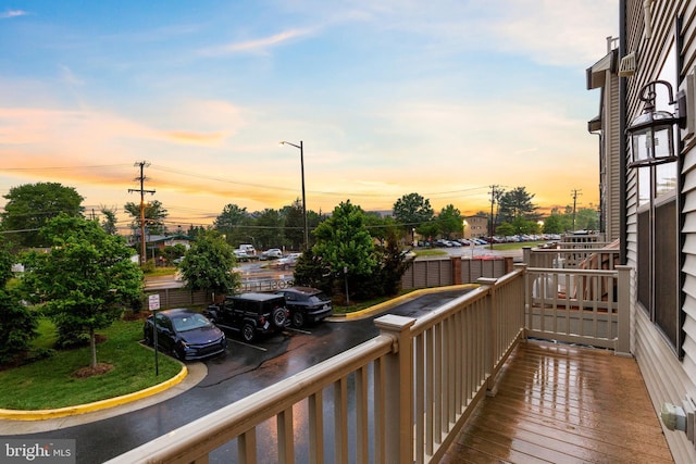 3745 Signal Knob Ct, Falls Church, VA 22041 - view of balcony at dusk
