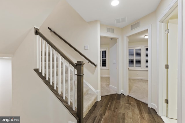 3745 Signal Knob Ct, Falls Church, VA 22041 - staircase with wood finished floors and baseboards