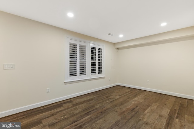3745 Signal Knob Ct, Falls Church, VA 22041 - spare room featuring baseboards, recessed lighting, and wood finished floors