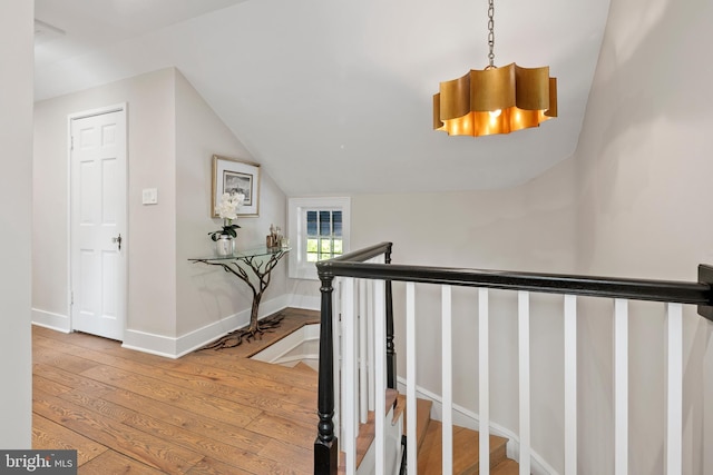 3175 21st St N, Arlington, VA 22201 - interior space with vaulted ceiling, baseboards, and hardwood / wood-style floors