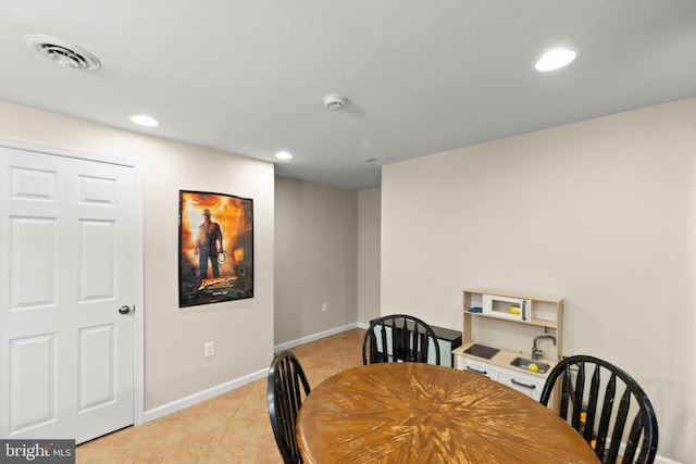 100 Lucy Long Ct, Stephens City, VA 22655 - dining space featuring baseboards, recessed lighting, and light tile patterned flooring