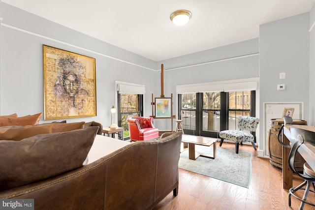 1613 Harvard St NW Unit 105, Washington, DC 20009 - living room featuring light wood-type flooring