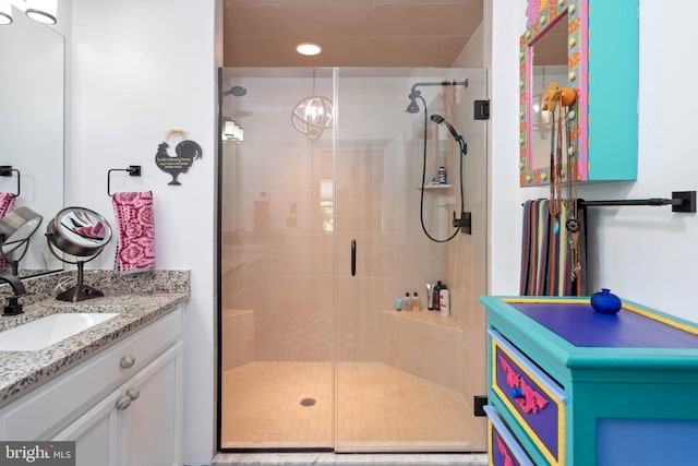 23593 Robalo Rd, Frankford, DE 19945 - bathroom with a shower stall and vanity