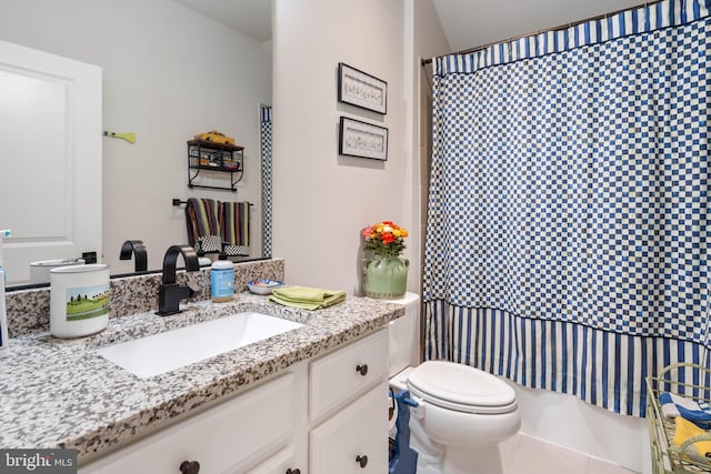 23593 Robalo Rd, Frankford, DE 19945 - full bath featuring vanity, a shower with shower curtain, and toilet