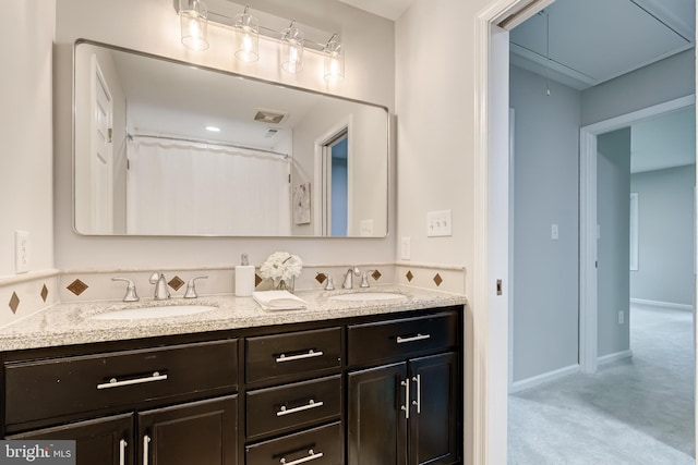 6488 Davis Ford Rd, Manassas, VA 20111 - full bathroom featuring double vanity