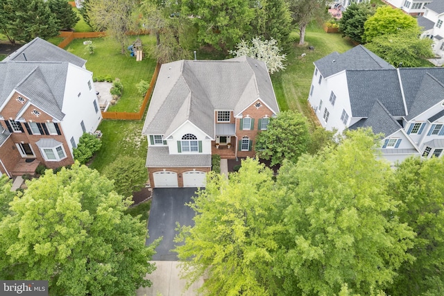 drone / aerial view