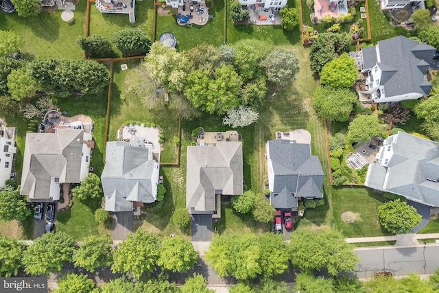 birds eye view of property featuring a residential view