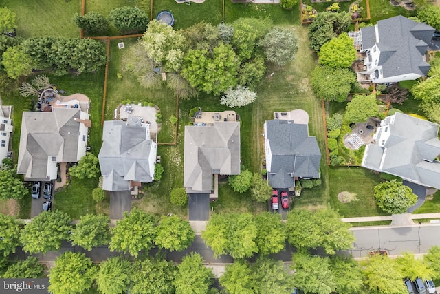 drone / aerial view featuring a residential view