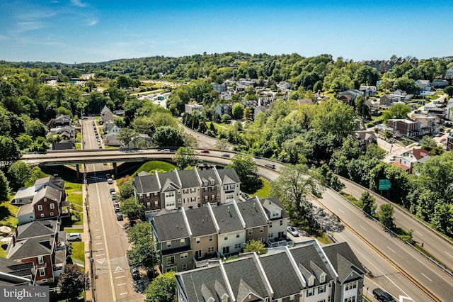 aerial view of residential area