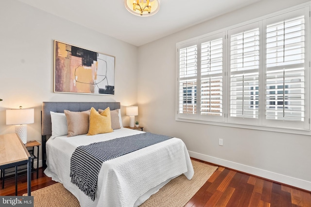 44521/2 Macarthur Blvd NW, Washington, DC 20007 - bedroom featuring baseboards and wood finished floors