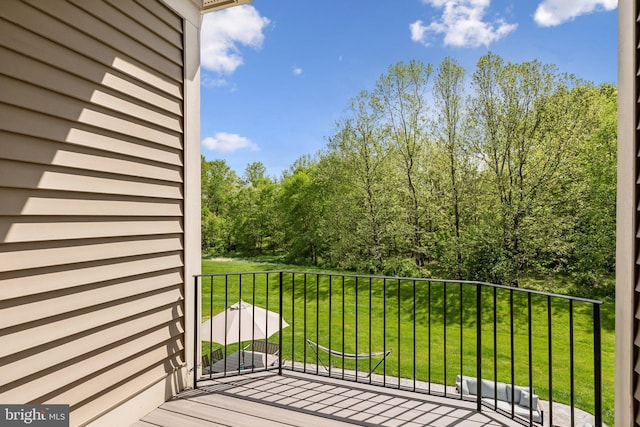 view of balcony