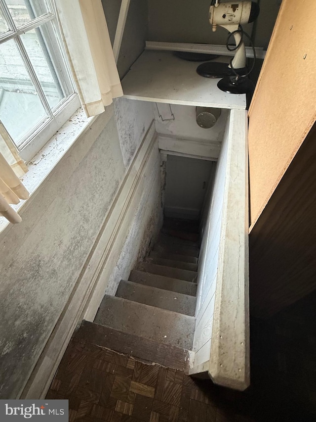view of storm shelter