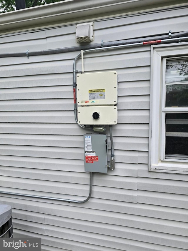 exterior details featuring central air condition unit