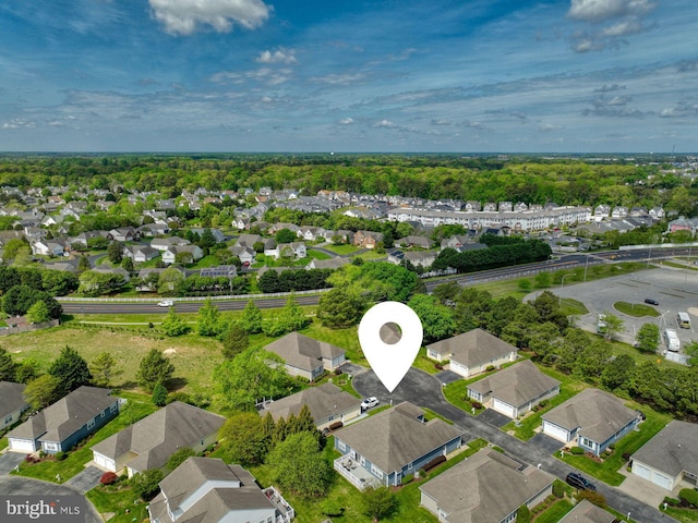 aerial view featuring a residential view