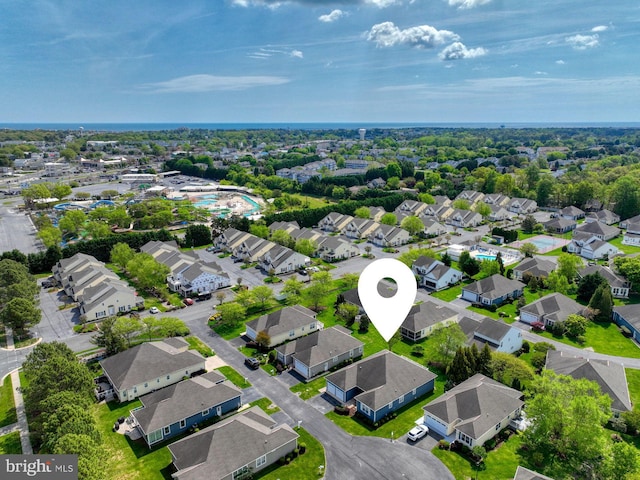 birds eye view of property featuring a residential view