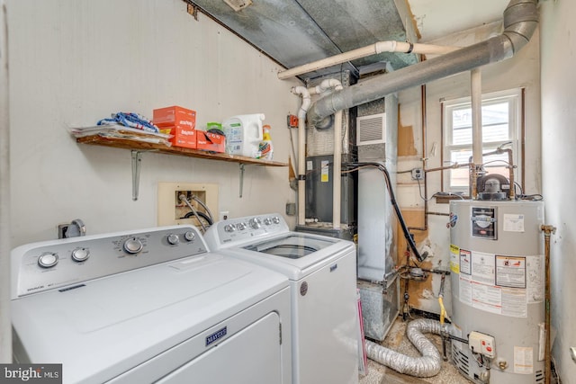 33 Miracle Dr, Williamstown, NJ 08094 - laundry room featuring gas water heater and independent washer and dryer