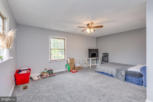 33 Miracle Dr, Williamstown, NJ 08094 - carpeted bedroom featuring ceiling fan and baseboards