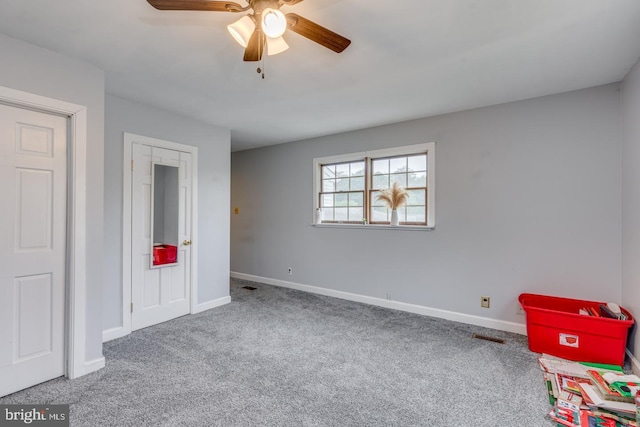 33 Miracle Dr, Williamstown, NJ 08094 - unfurnished bedroom with carpet flooring, baseboards, and ceiling fan