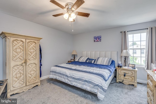 33 Miracle Dr, Williamstown, NJ 08094 - bedroom featuring carpet, ceiling fan, and baseboards
