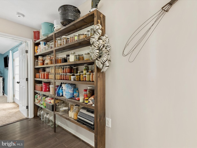 view of pantry