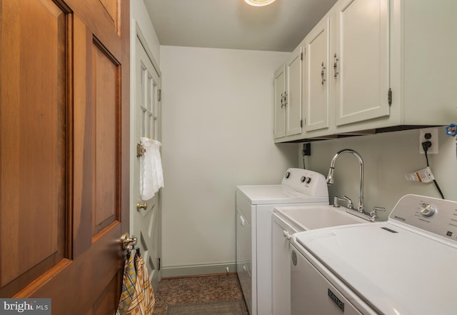 1149 Ollerton Rd, West Deptford, NJ 08066 - laundry room with cabinet space, independent washer and dryer, and baseboards
