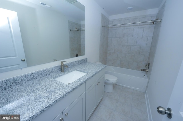 12371 Sea Oaks Ln Unit 1, Berlin, MD 21811 - full bath with toilet, vanity, washtub / shower combination, and tile patterned floors