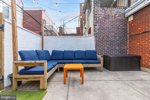 1545 S 19th St, Philadelphia, PA 19146 - view of patio / terrace with outdoor lounge area and fence