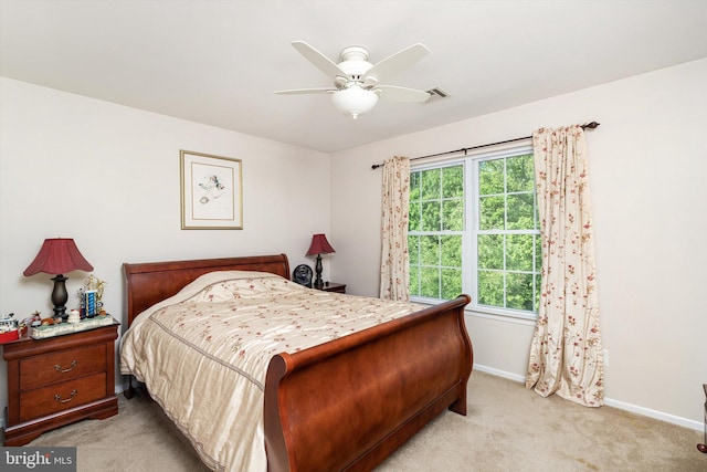 21 Jimarie Ct, Hamilton, NJ 08620 - bedroom featuring light carpet, baseboards, and ceiling fan