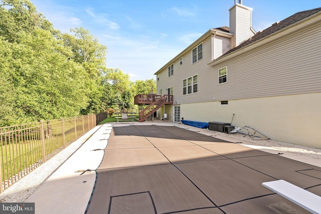 21 Jimarie Ct, Hamilton, NJ 08620 - view of patio / terrace with stairway and a deck