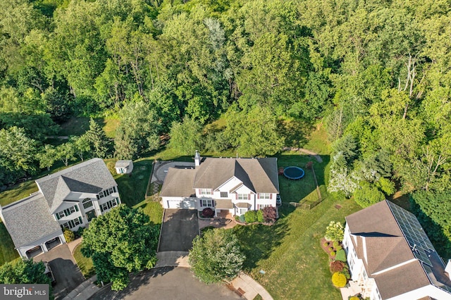 21 Jimarie Ct, Hamilton, NJ 08620 - bird's eye view of a heavily wooded area
